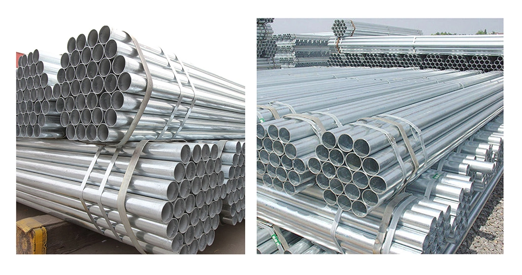 China Manufacturer Building Material Hot Dipped Threaded Process Seamless Gi Q195 Q235B Zinc Coating Z275 Z100 Galvanised Steel Tube Galvanized Rectangular Pipe